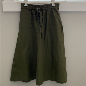 Madewell olive green skirt XS